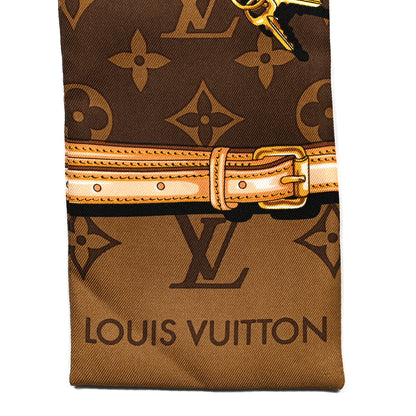Louis Vuitton Silk Monogram Confidential Bandeau Brown 3 of 5
