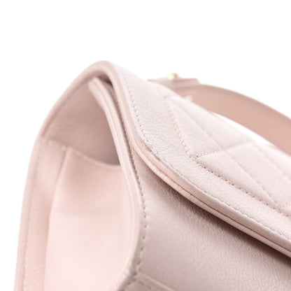 Chanel Grained Calfskin Quilted Small Label Click Flap Bag Pink 8 of 16
