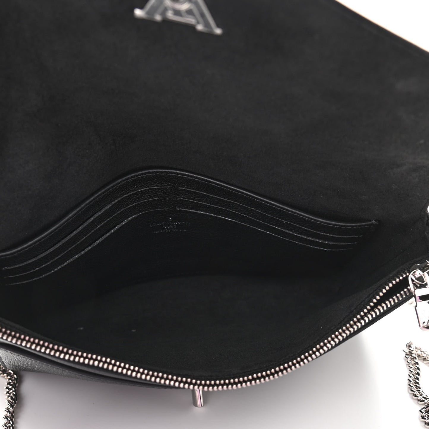 Soft Calfskin My Lockme Pochette Black