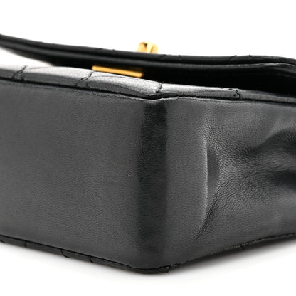 Chanel Lambskin Quilted Micro Mini Flap Bag Black 10 of 15