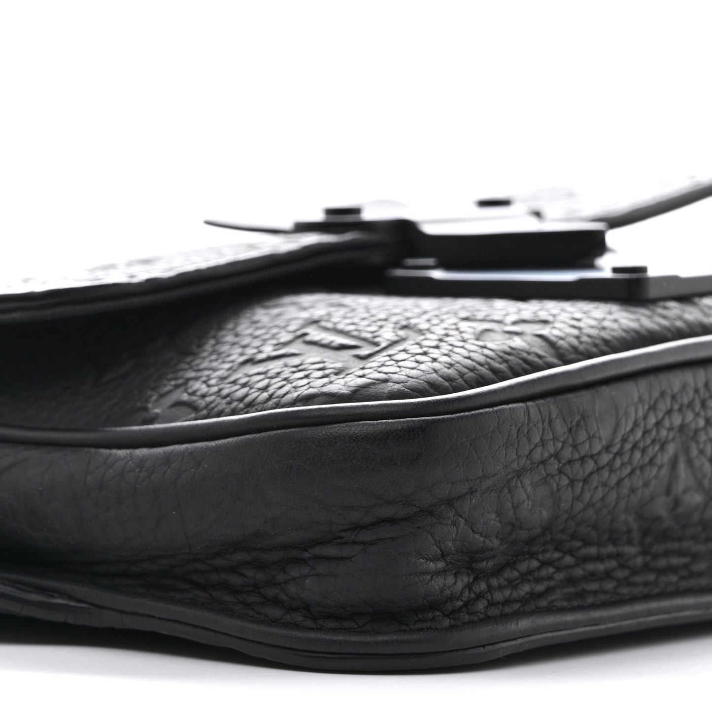 Taurillon Monogram S Lock Sling Bag Black
