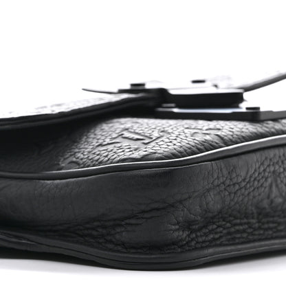 Louis Vuitton Taurillon Monogram S Lock Sling Bag Black 8 of 11