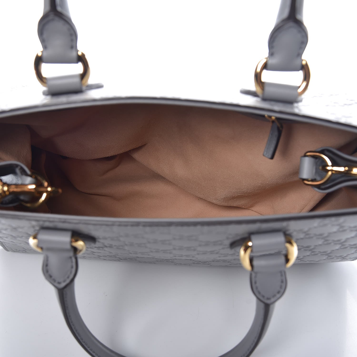 Gucci Soft Guccissima Top Handle Bag Storm Grey 5 of 8