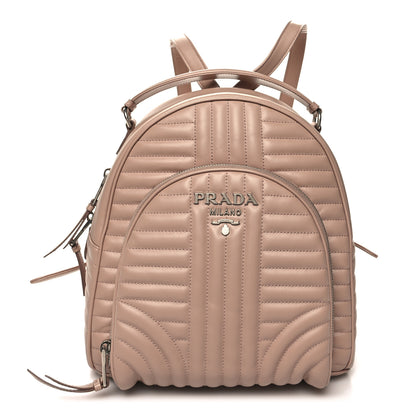 Prada Soft Calfskin Impunture Diagramme Day Backpack Cipria 1 of 9