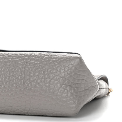 Burberry Signature Grain Medium Mildenhall Crossbody Bag Pale Grey 9 of 9