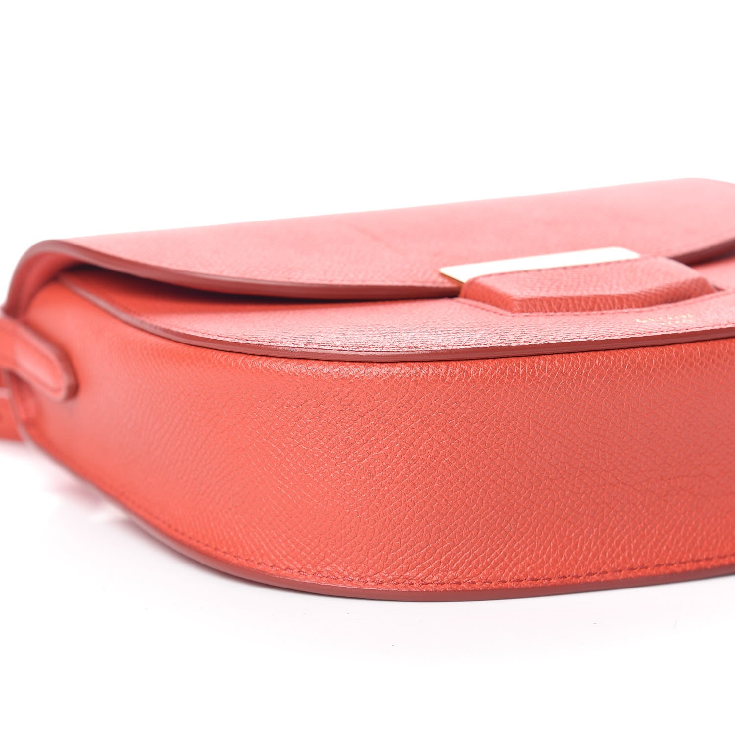 Celine Grained Calfskin Small Trotteur Poppy 5 of 10