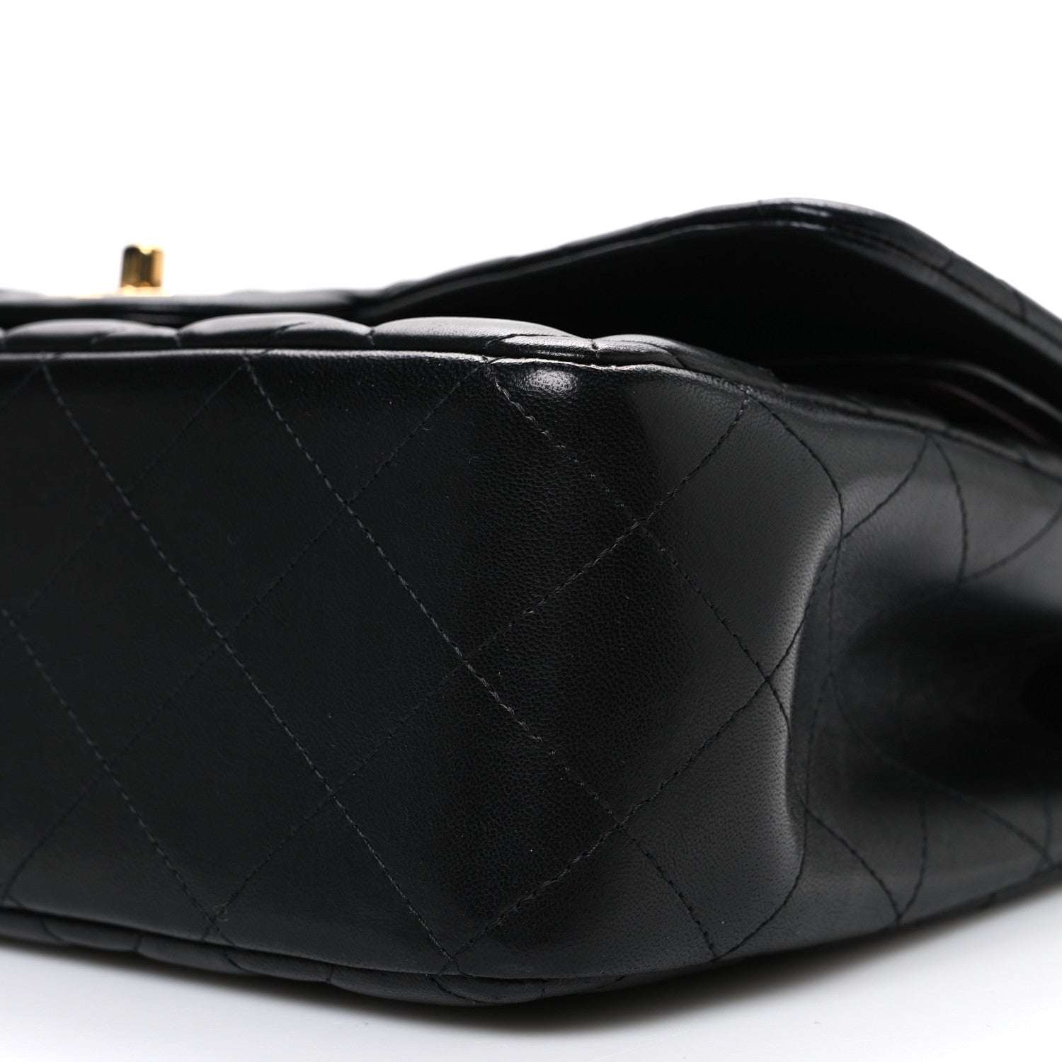 Chanel Lambskin Quilted Jumbo Double Flap Black 10 of 10