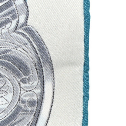 Hermes Silk Chorus Stellarum Scarf 70 Gris Perle Bleu Azur 6 of 9