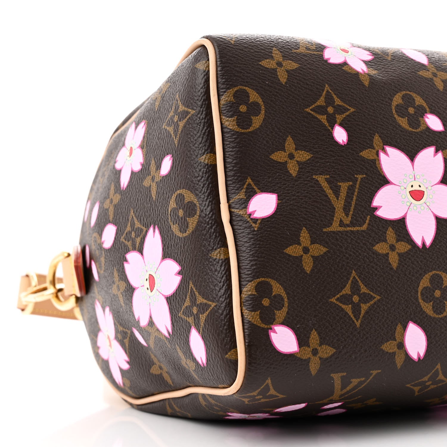 Louis Vuitton LV X TM Monogram Cherry Blossom Speedy Bandouliere 25 Sakura Brown 8 of 14