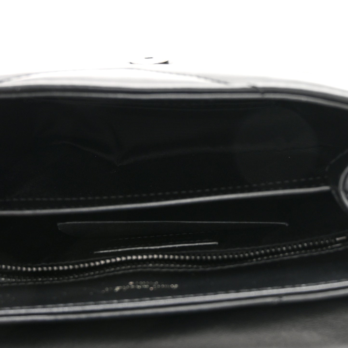 Calfskin Y Quilted Monogram Monochrome Toy Loulou Crossbody Bag Black