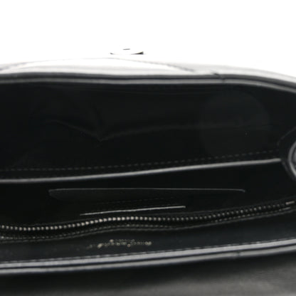 Saint Laurent Calfskin Y Quilted Monogram Monochrome Toy Loulou Crossbody Bag Black 5 of 12