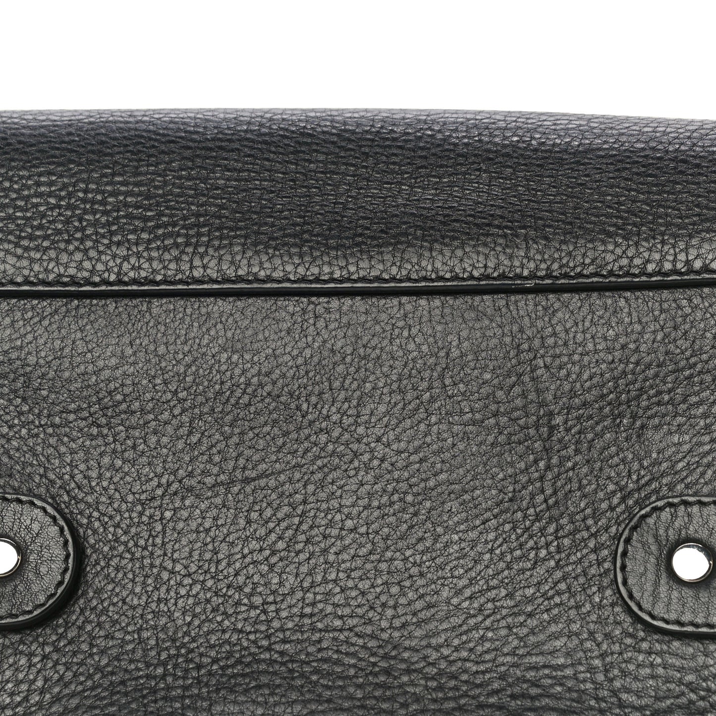 Textured Leather PS11 Wristlet Clutch Black