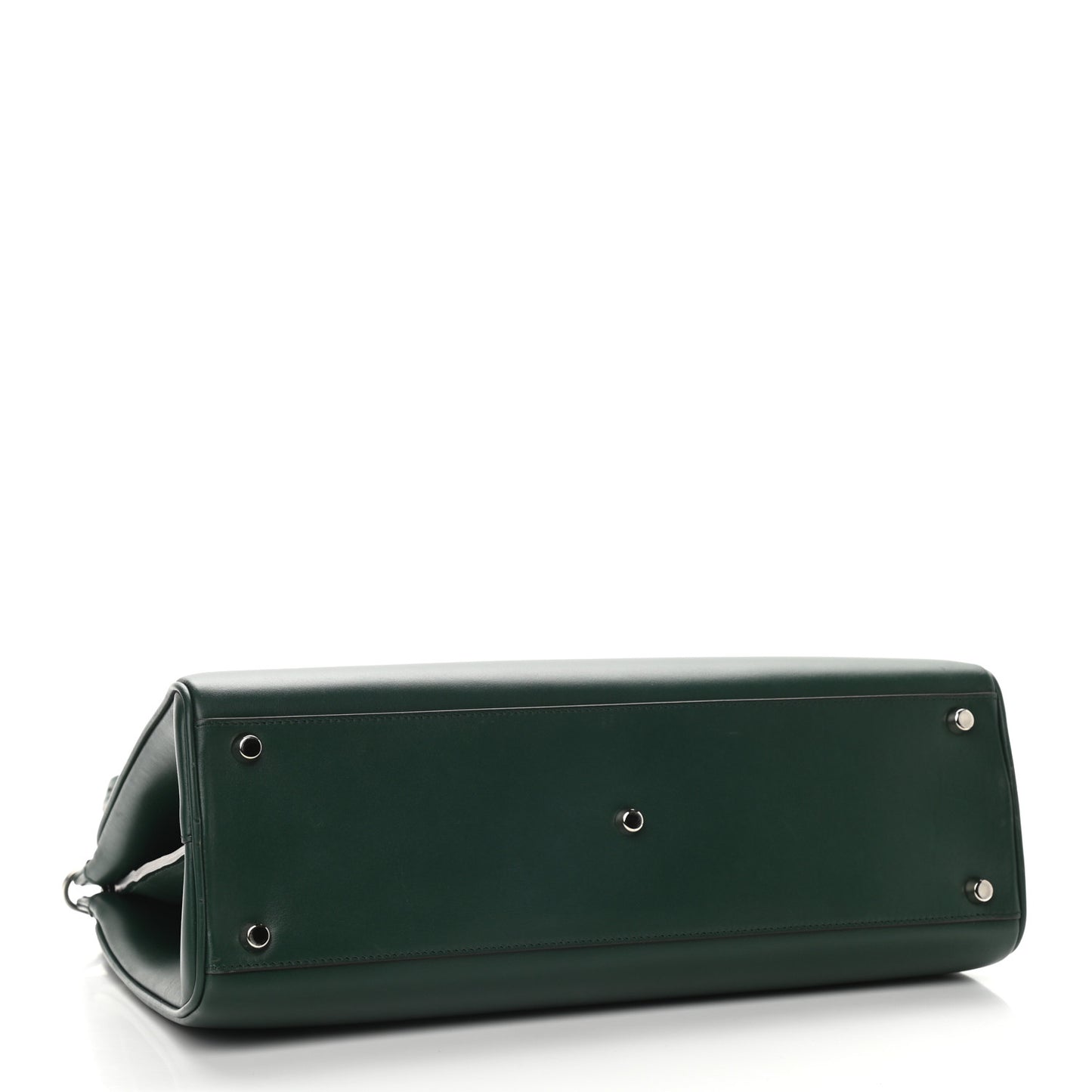 Smooth Calfskin Medium Zumi Top Handle Bag Vintage Green