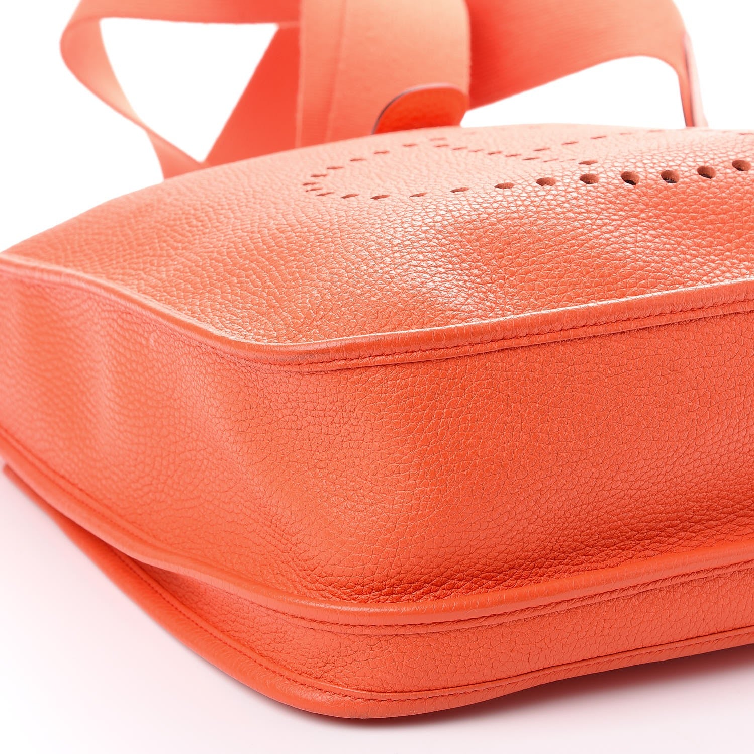 Hermes Taurillon Clemence Evelyne III GM Orange 8 of 9