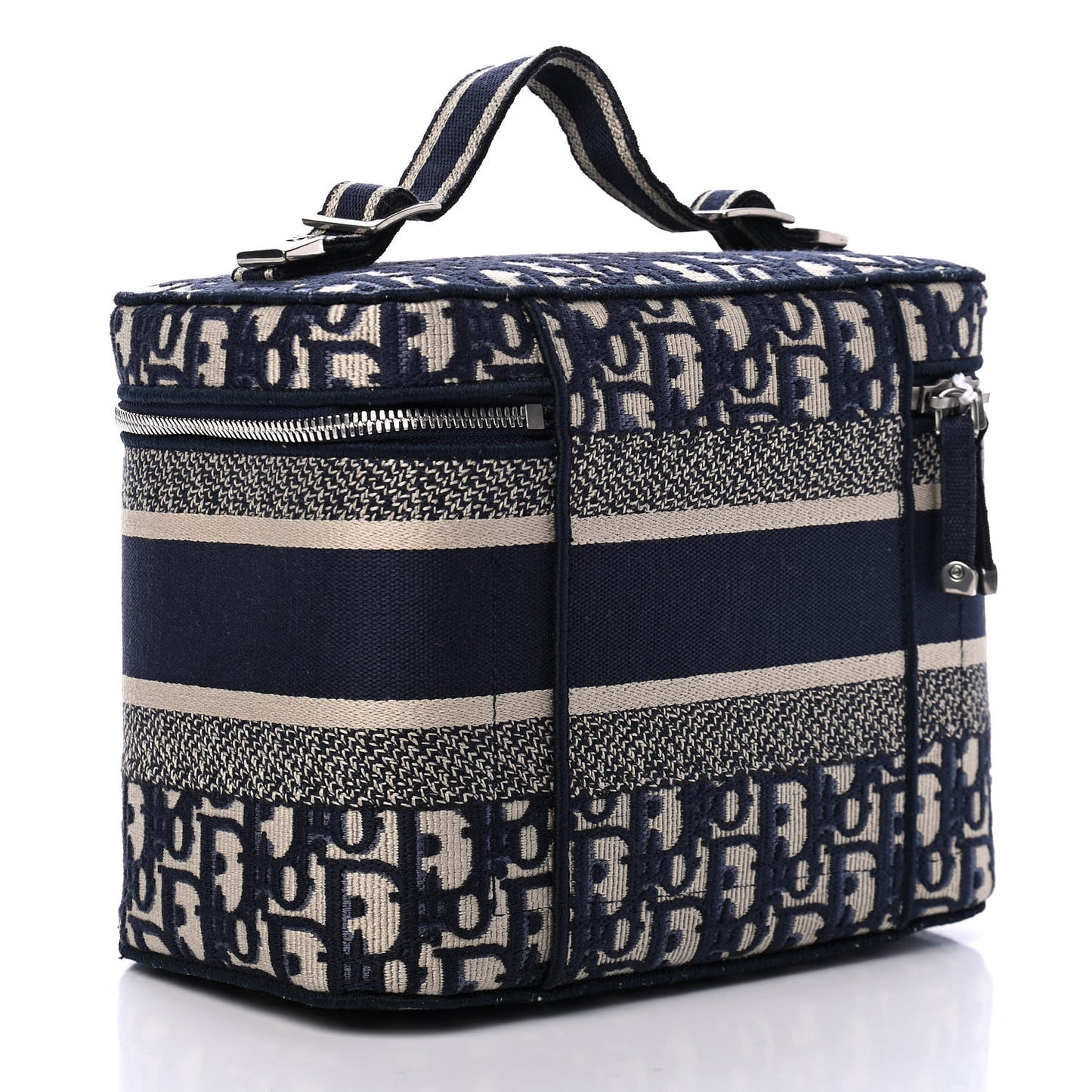 Oblique Diortravel Vanity Case Blue
