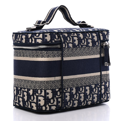 Christian Dior Oblique Diortravel Vanity Case Blue 2 of 4