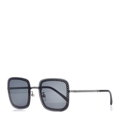 Chanel Square Removable Chain Sunglasses 4244 Grey 1 of 9