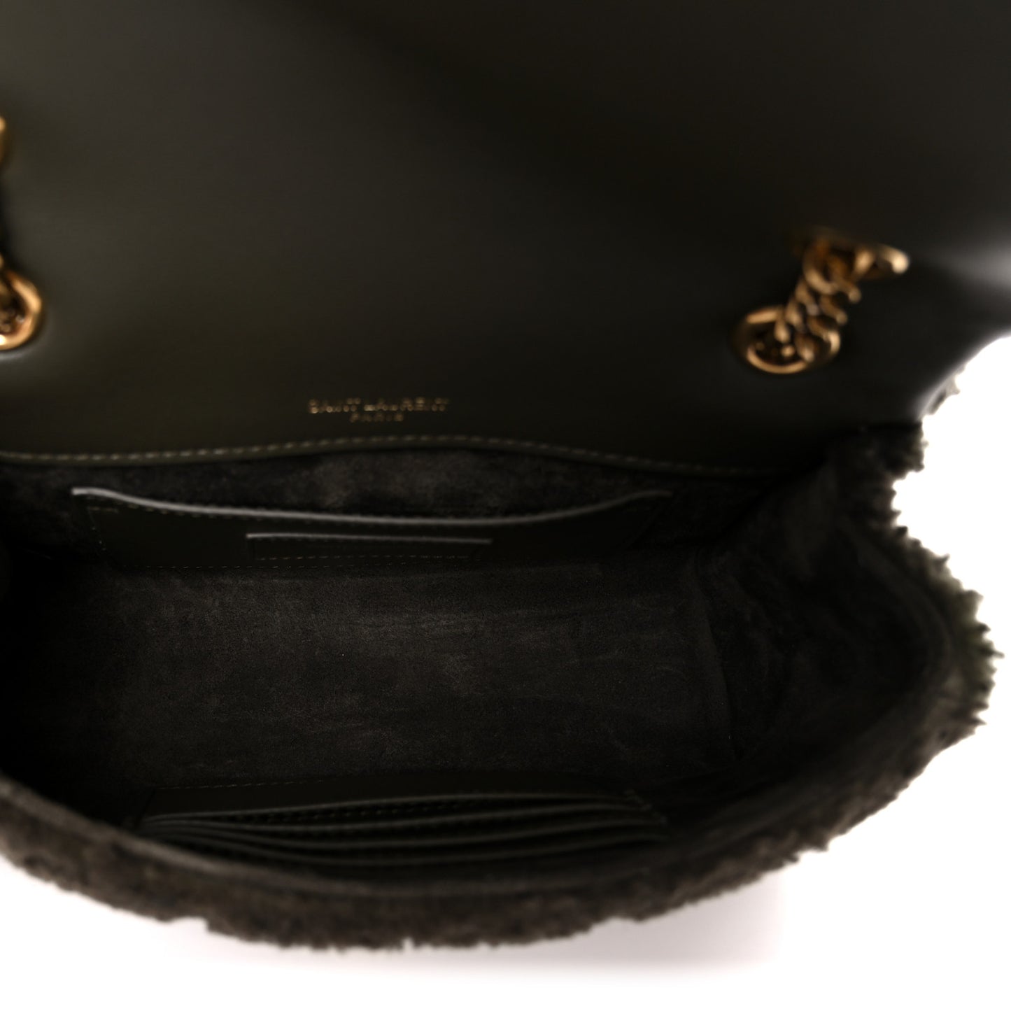 Shearling Monogram Small Jamie Grainy Moss