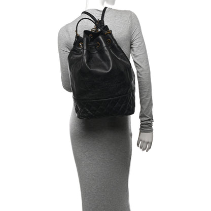 Chanel Caviar Quilted Drawstring Backpack Black 2 of 15
