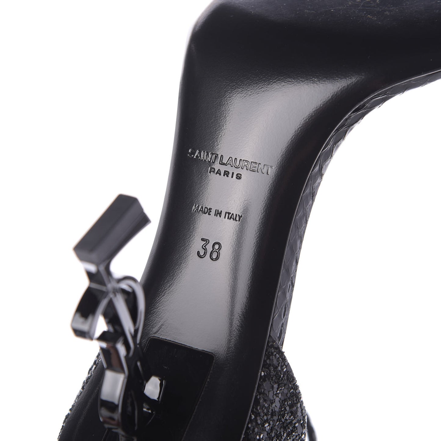 Glitter Opyum Sandals 38 Black