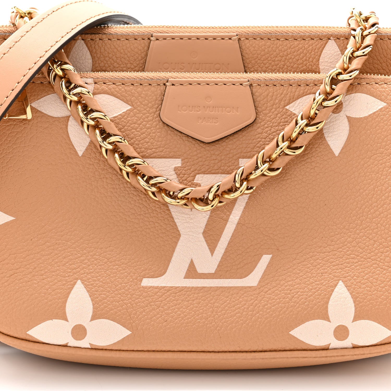 Louis Vuitton Empreinte Monogram Giant Multi Pochette Accessories Arizona Creme 8 of 10
