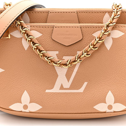 Louis Vuitton Empreinte Monogram Giant Multi Pochette Accessories Arizona Creme 8 of 10