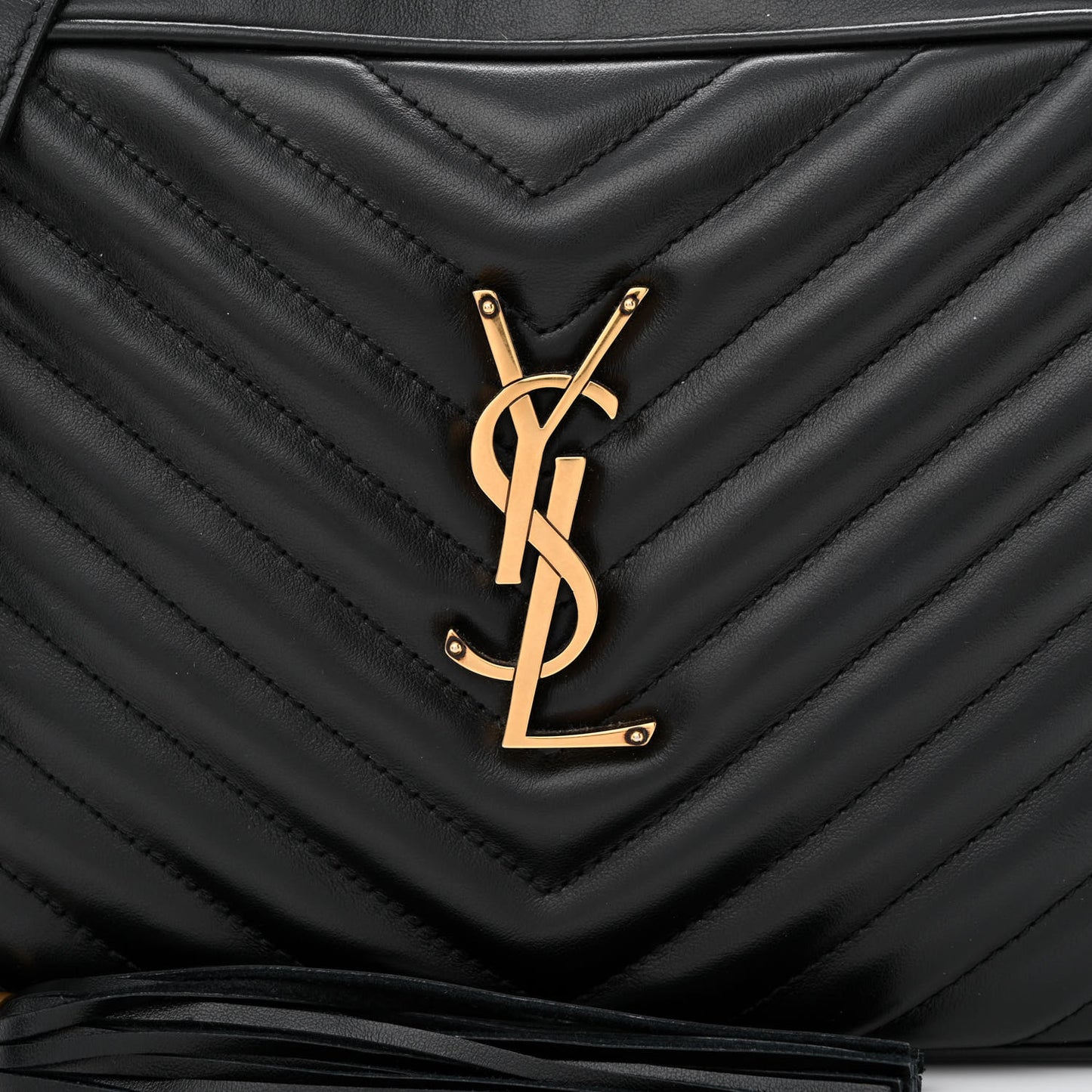 Calfskin Matelasse Monogram Lou Camera Bag Black