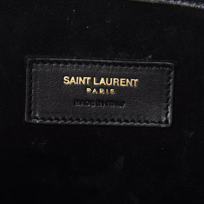 Saint Laurent Calfskin Small Emmanuelle Fringe Hobo Bag Black 11 of 27