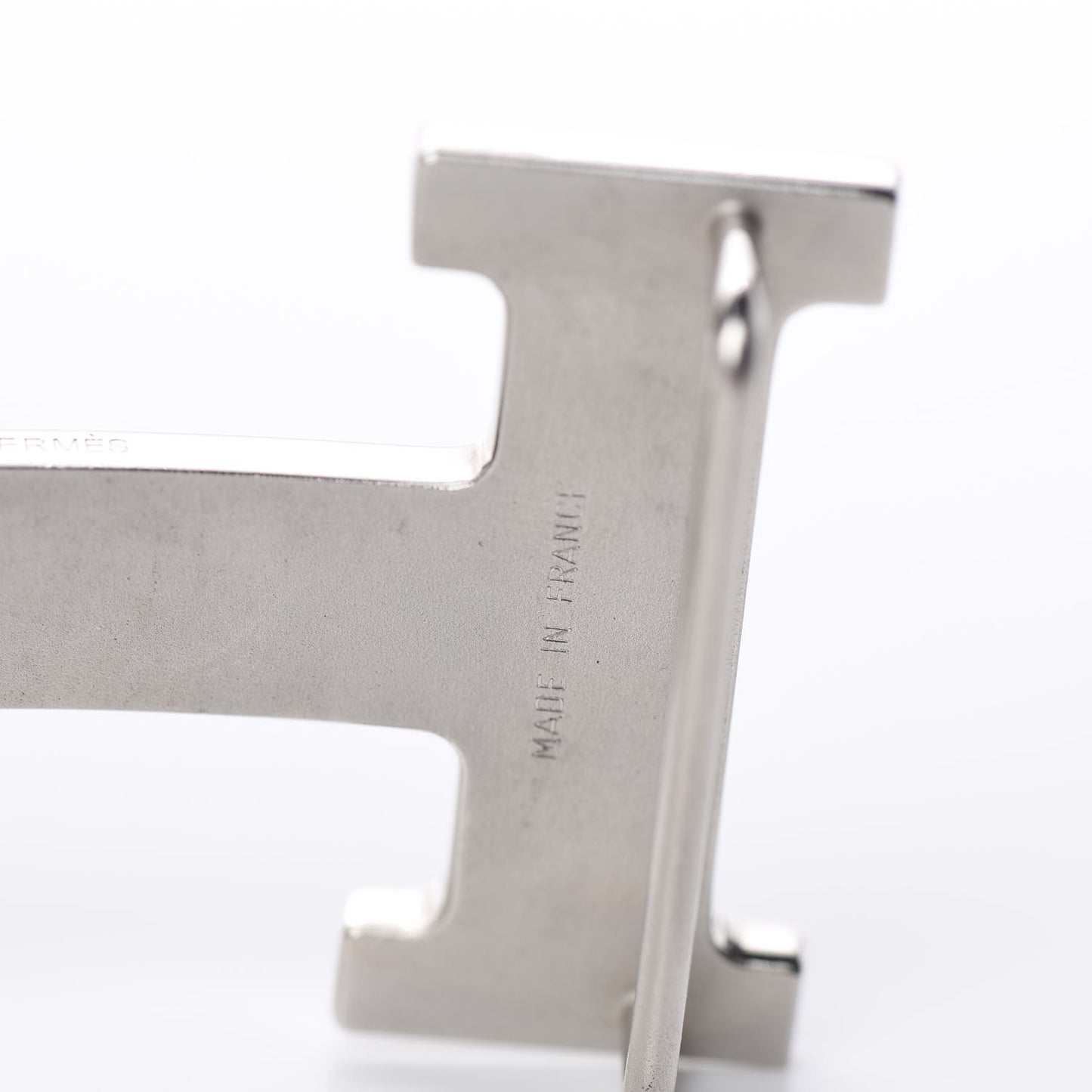 Palladium Guilloche 32mm H Belt Buckle