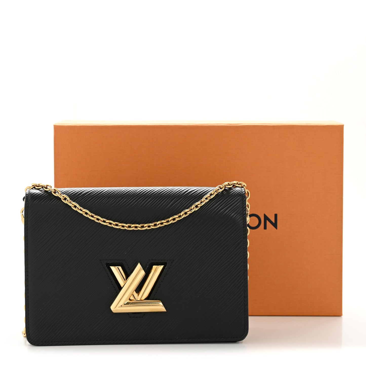 Epi Twist Belt Chain Wallet Black