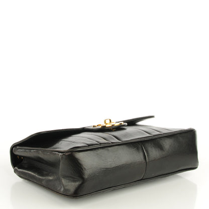 Chanel Lambskin Vertical Quilt Jumbo Flap Black 6 of 11