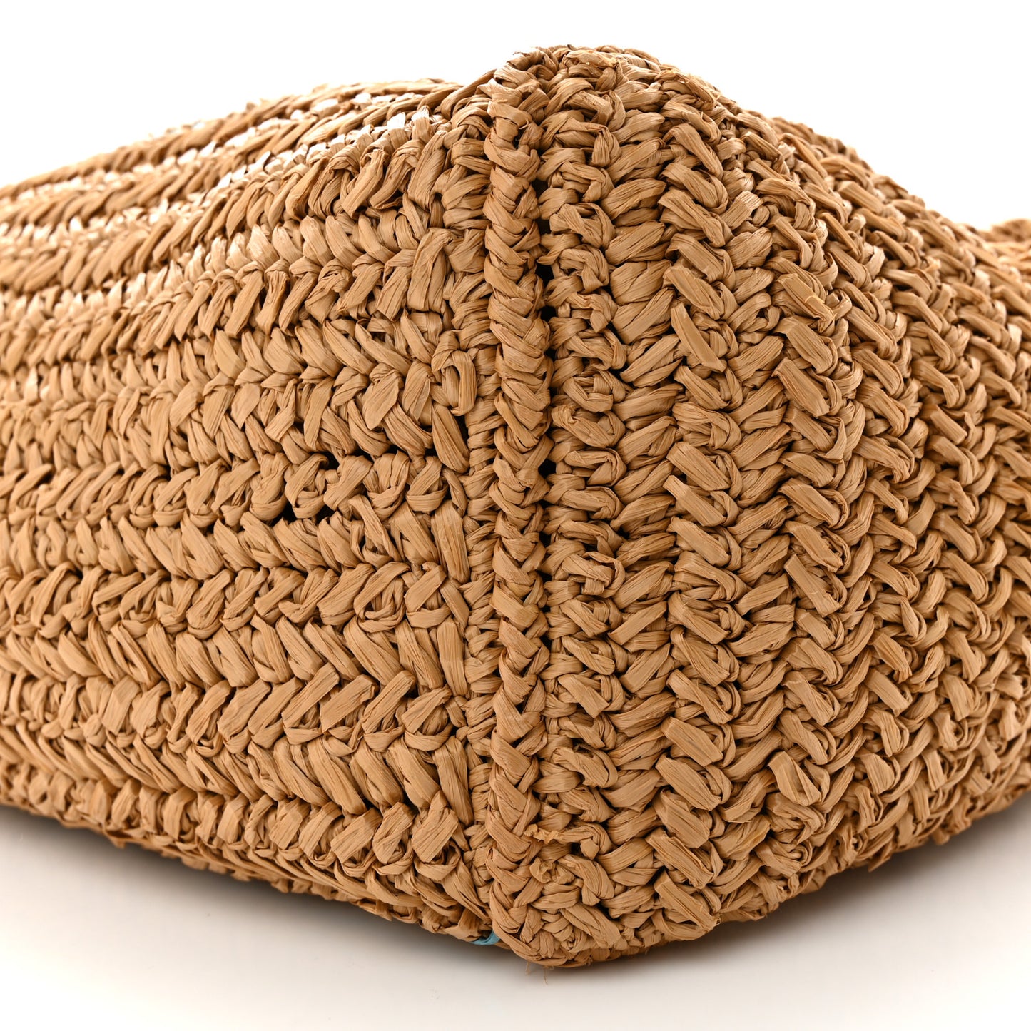 Raffia Woven Tote Naturale Caramel