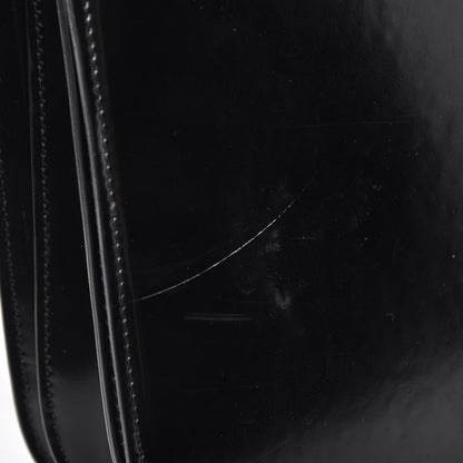 Celine Spazzolato Calfskin Medium Classic Box Flap Bag Black 8 of 11