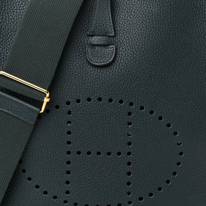 Hermes Taurillon Clemence Evelyne III PM Vert Cypress 7 of 10