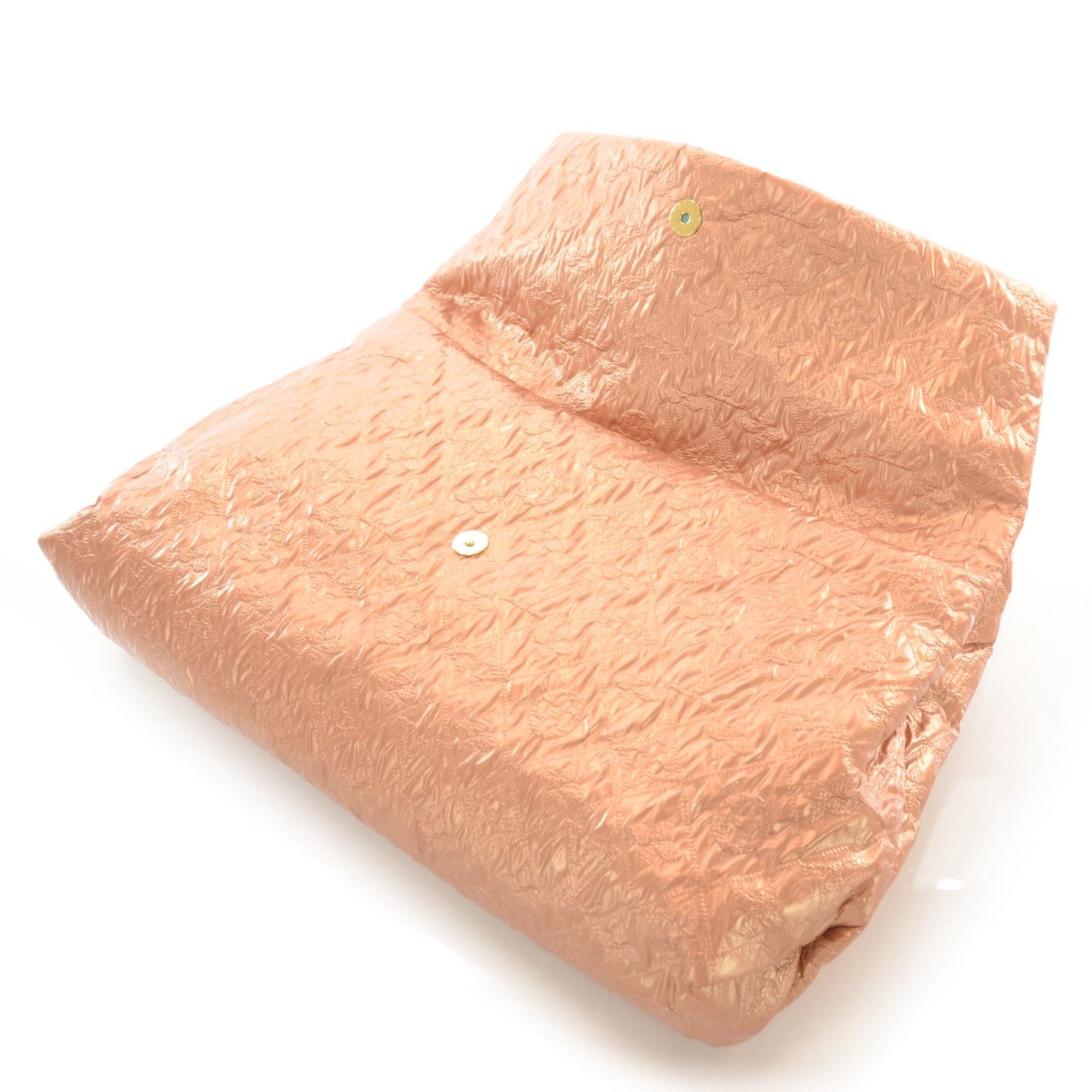 Jacquard Quilted Monogram Limelight Clutch GM Rose Gold