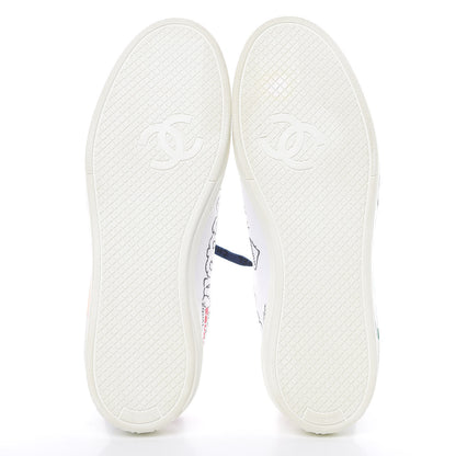 Chanel x Pharrell Williams Calfskin Womens Sneakers 41 White 5 of 9