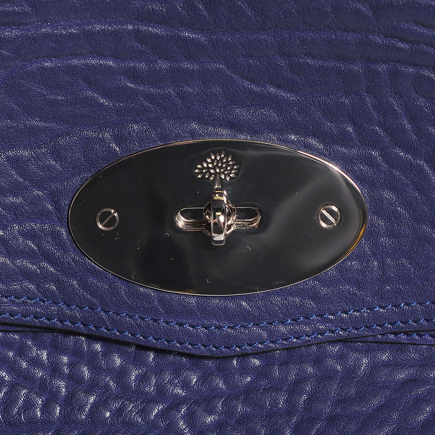 Mulberry Shrunken Calfskin Medium Alexa Indigo 6 of 12