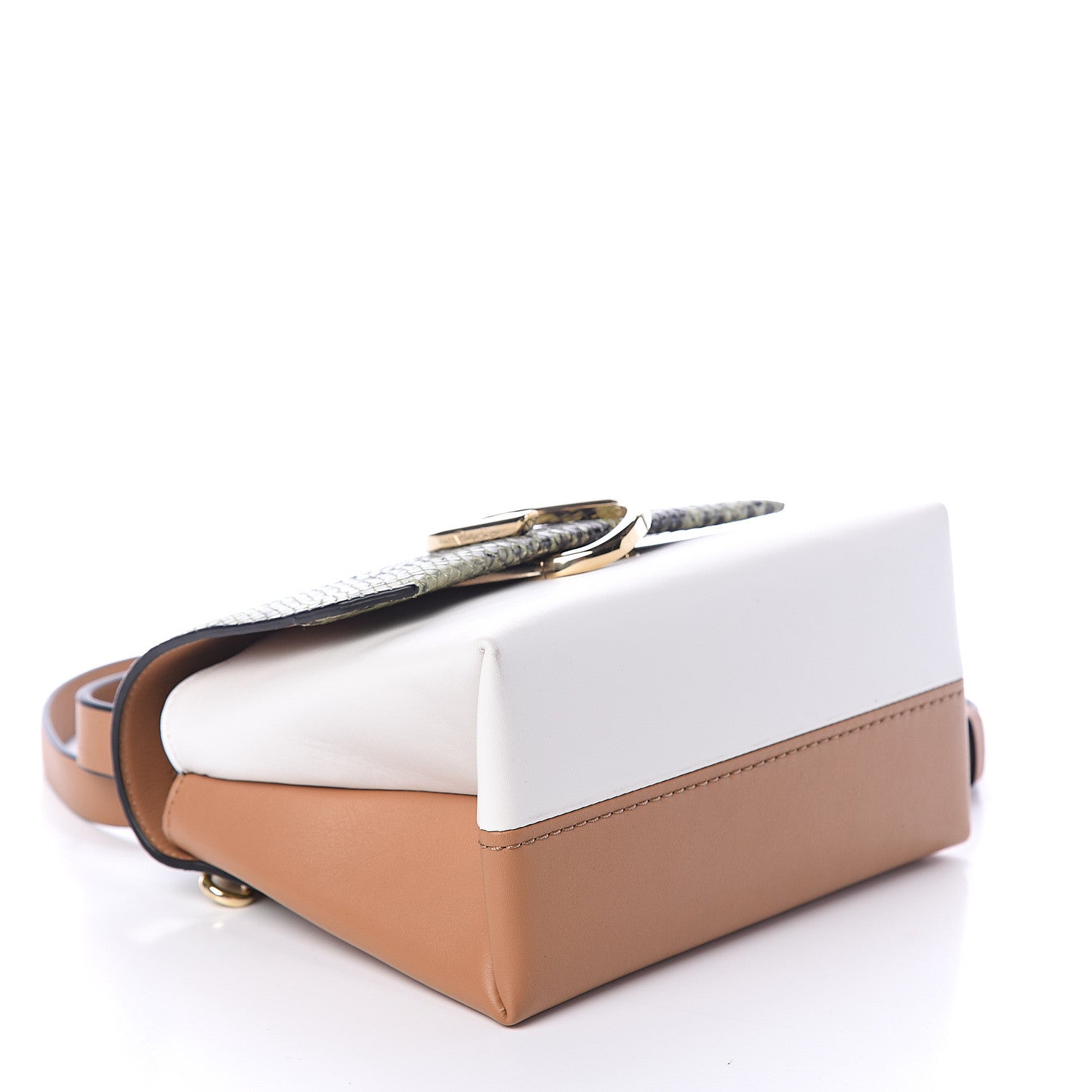 3.1 Phillip Lim 3.1 Python Embossed Smooth Calfskin Mini Alix Top Handle Satchel Green Multicolor 3 of 7