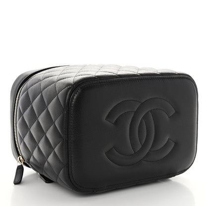 Chanel Caviar Quilted Large Vanity Pouch Black 6 of 13