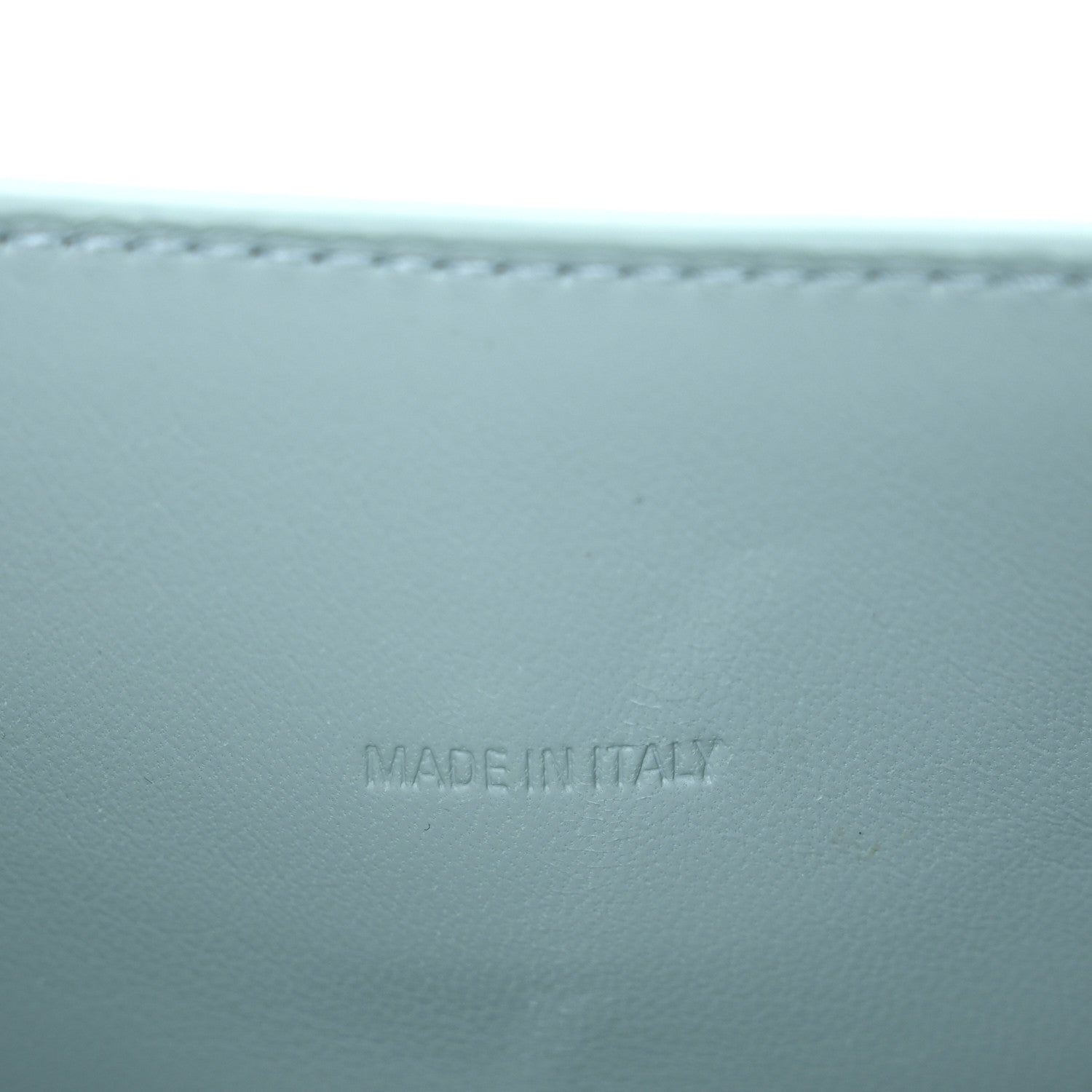 Balenciaga Shiny Calfskin Crocodile Embossed Hourglass Top Handle Bag XS Green Acqua 7 of 14