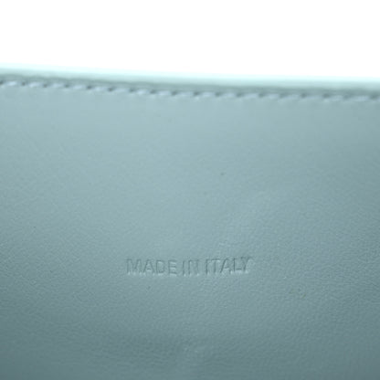 Balenciaga Shiny Calfskin Crocodile Embossed Hourglass Top Handle Bag XS Green Acqua 7 of 14