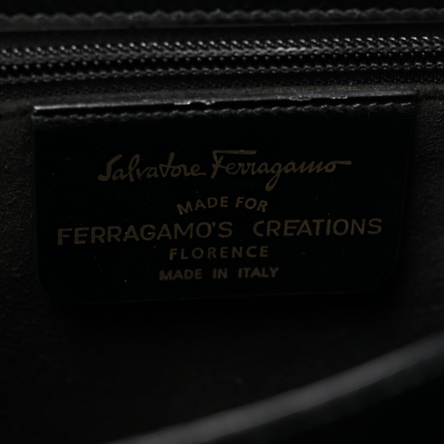 Salvatore Ferragamo Brushed Off Calfskin Small Iconic Top Handle Black 5 of 11