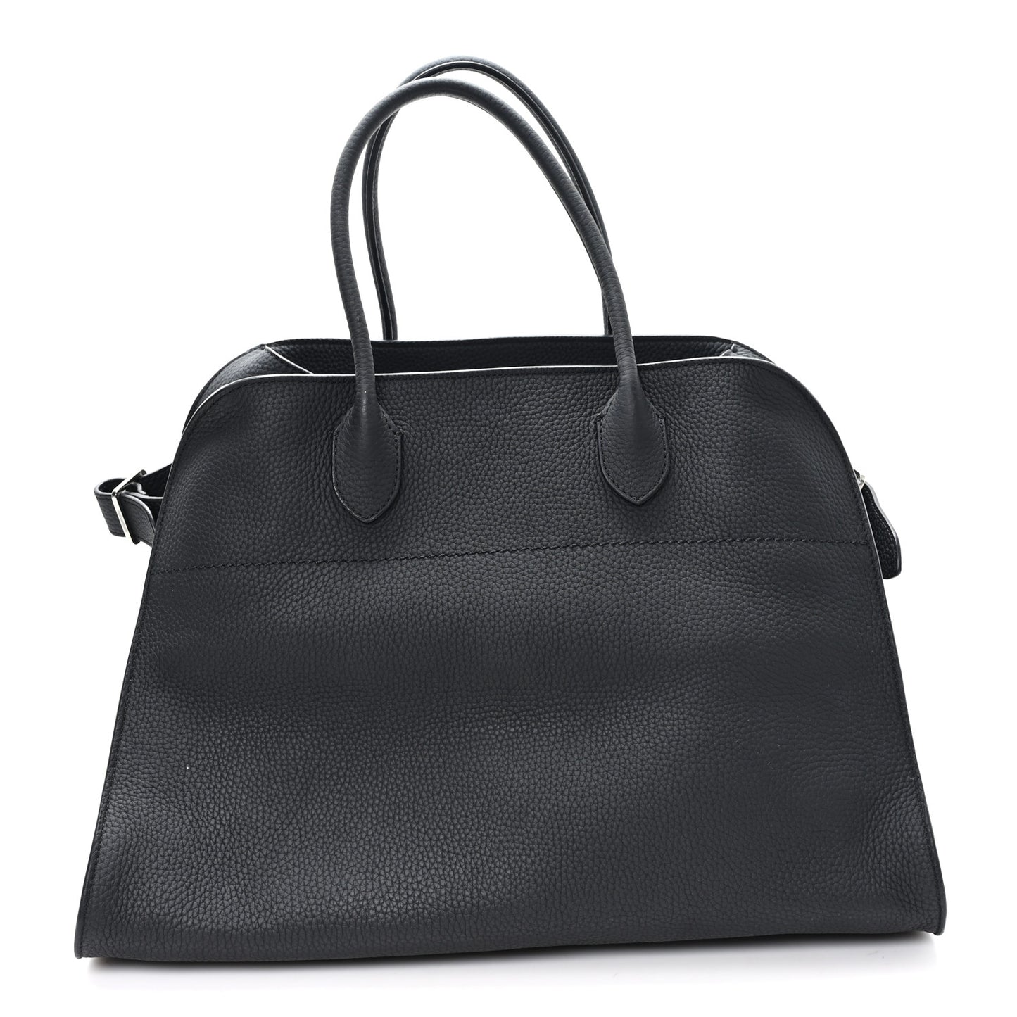 Matte Grained Calfskin Soft Margaux 15 Black