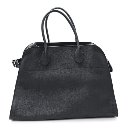 The Row Matte Grained Calfskin Soft Margaux 15 Black 1 of 10