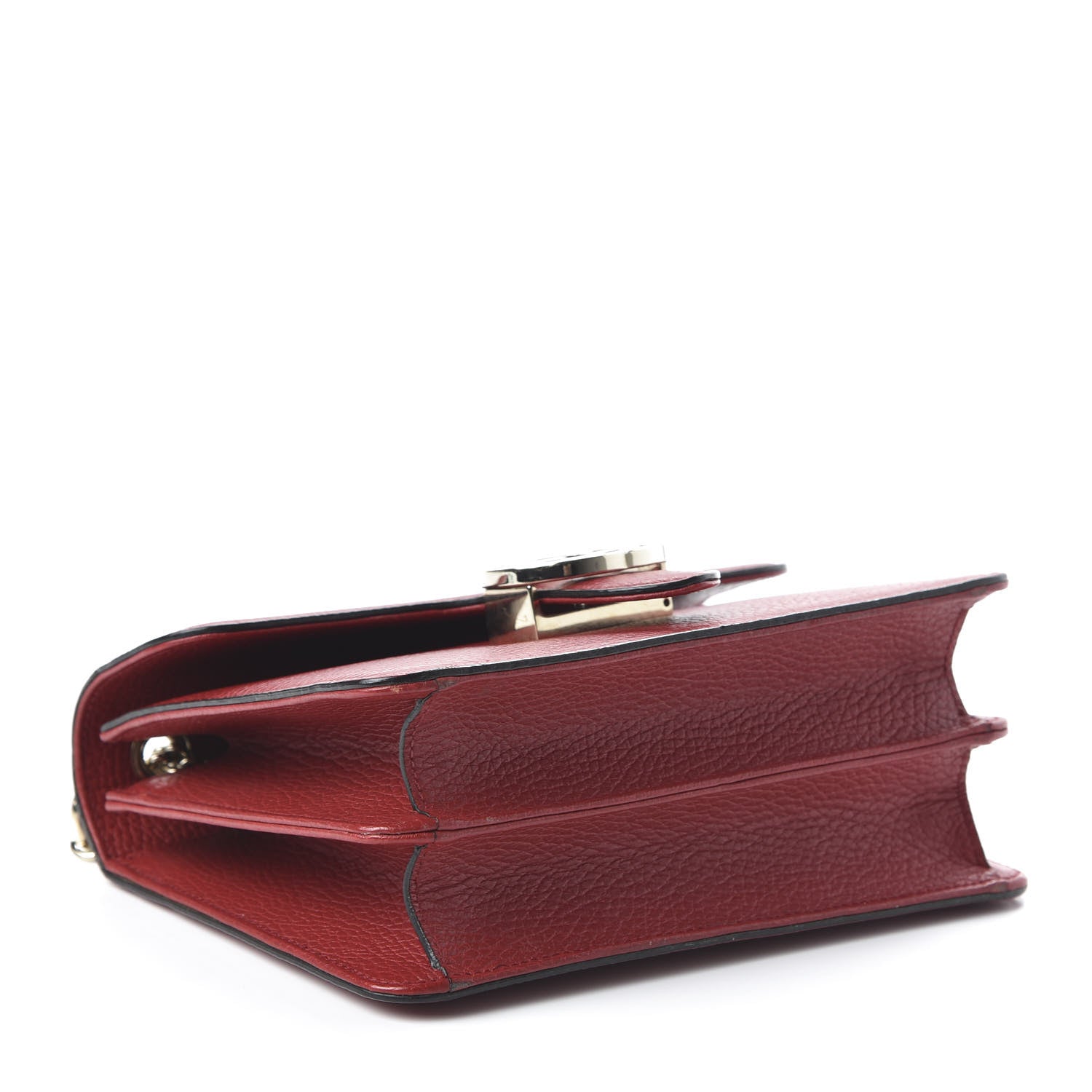 Gucci Dollar Calfskin Small Interlocking G Shoulder Bag Red 4 of 10