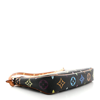 Louis Vuitton Monogram Multicolor Pochette Accessories Black 4 of 10
