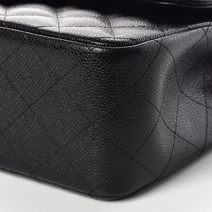 Chanel Caviar Quilted Jumbo Double Flap Black 7 of 15