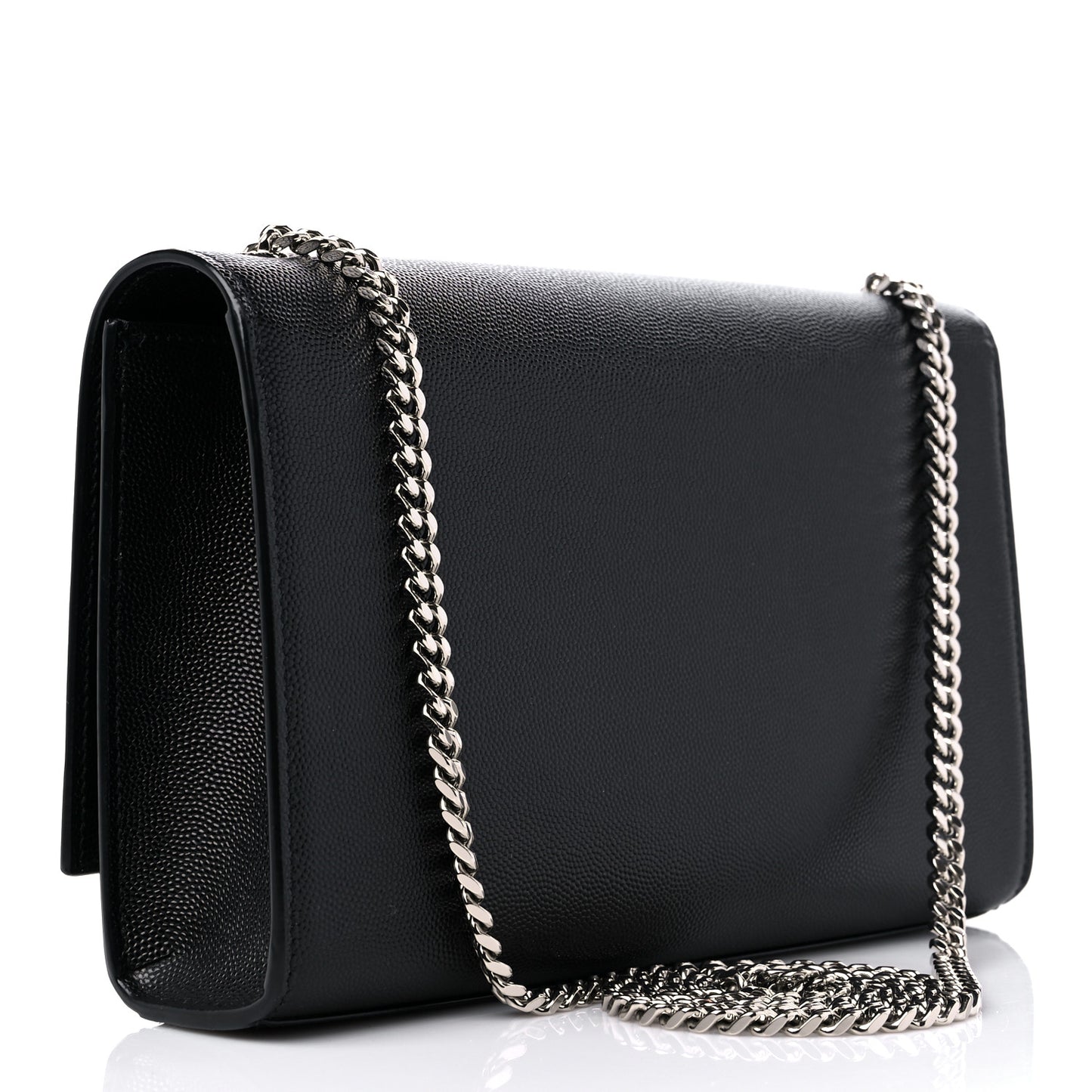 Grain De Poudre Medium Classic Monogram Kate Satchel Black