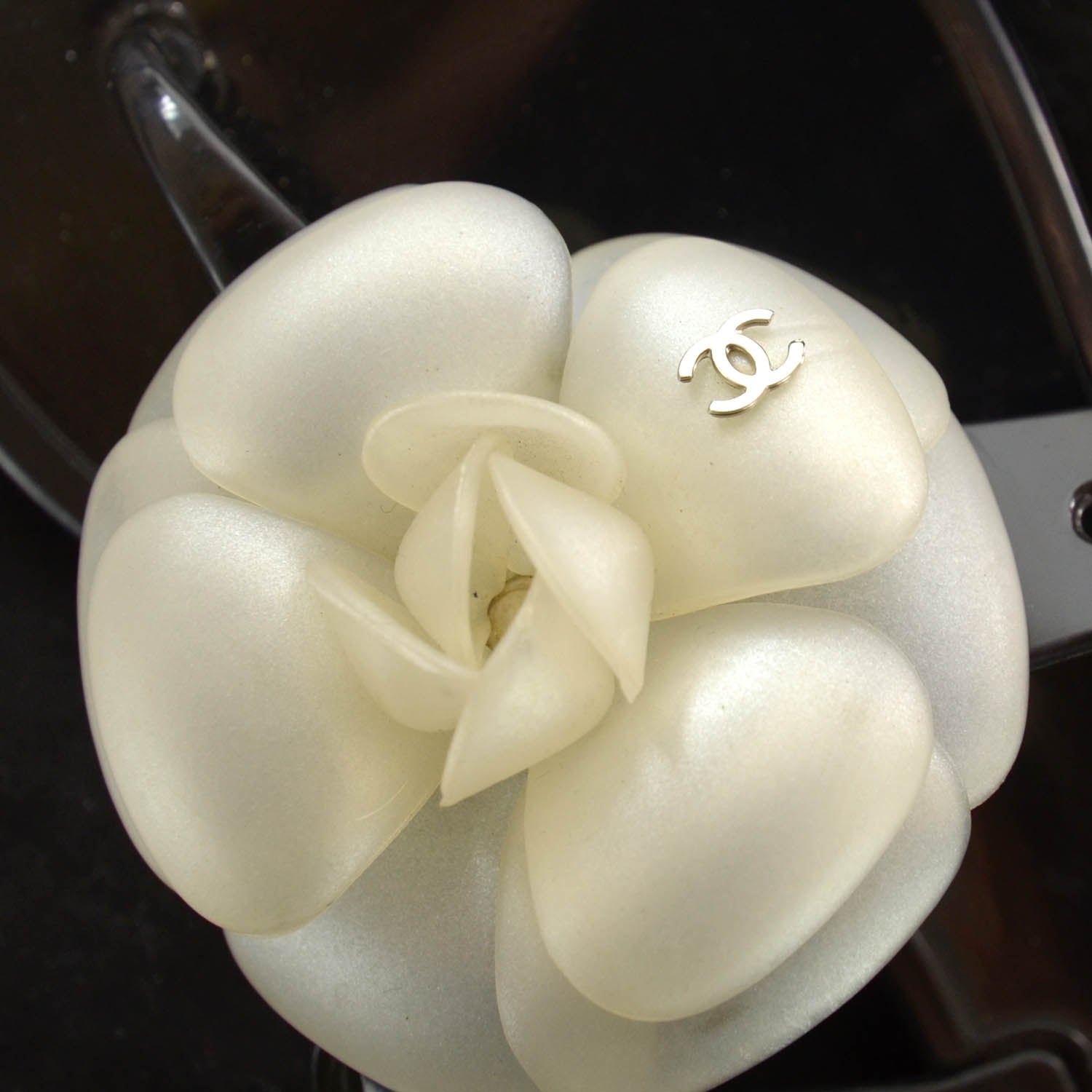 Chanel Jelly Camellia Thong Sandals 40 Black Ivory 7 of 7