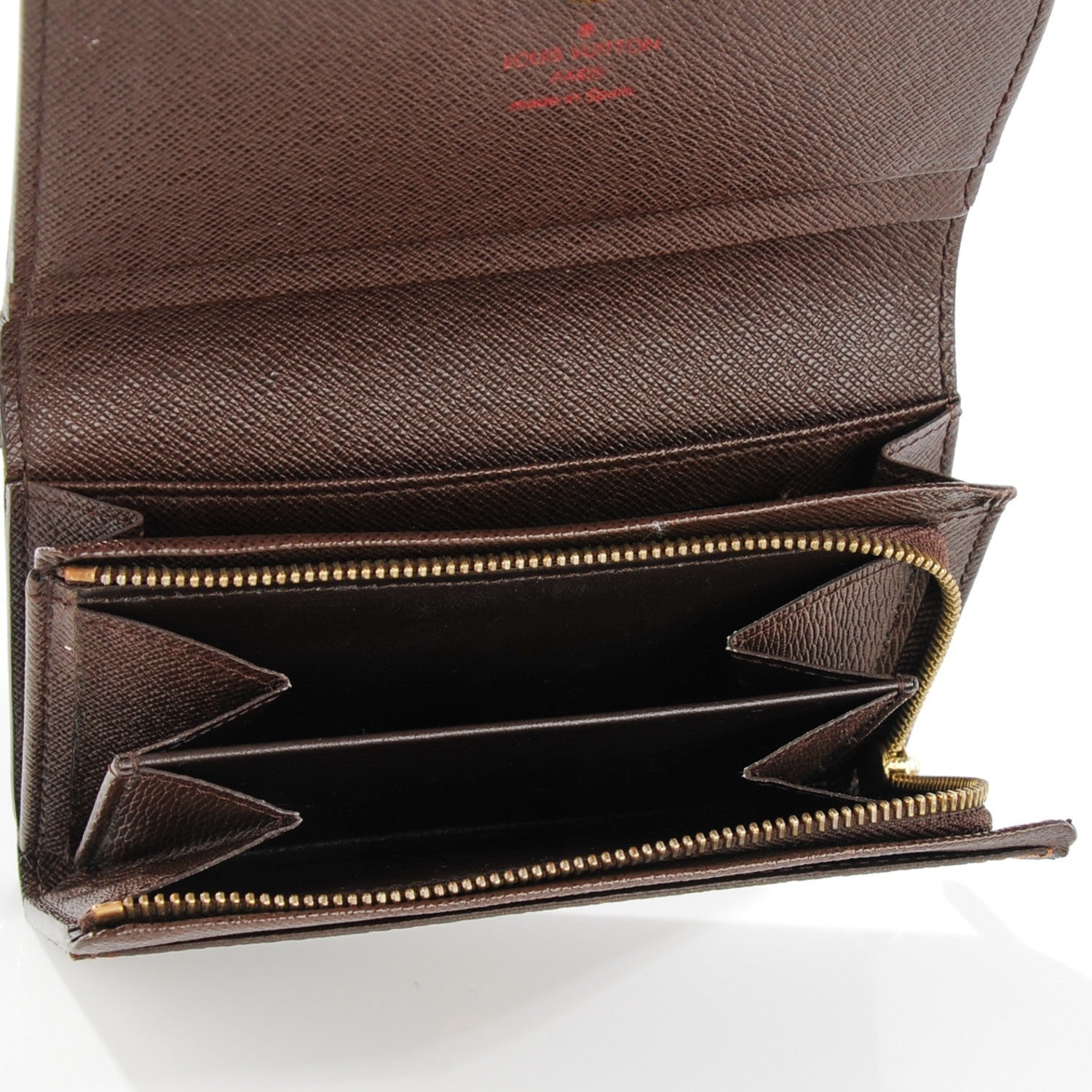 Louis Vuitton Damier Ebene Porte-Monnaie Billets Tresor Wallet 5 of 7